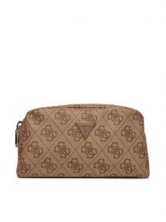 Guess Kosmetyczka PW7514 P5273 Beżowy. Brązowe torebki klasyczne Guess, z aplikacjami, ze skóry, bez dodatków. Za 149.99 zł.