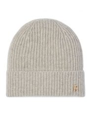 Tommy Hilfiger Czapka AW0AW19098 Szary. Szare czapki zimowe Tommy Hilfiger, bez wzorów, z kaszmiru. Za 369.99 zł.