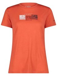 CMP Koszulka funkcyjna w kolorze pomarańczowym rozmiar: 34. Pomarańczowe t-shirty sportowe CMP, bez wzorów, z wełny, bez ramiączek, outdoorowe. Za 126.95 zł.