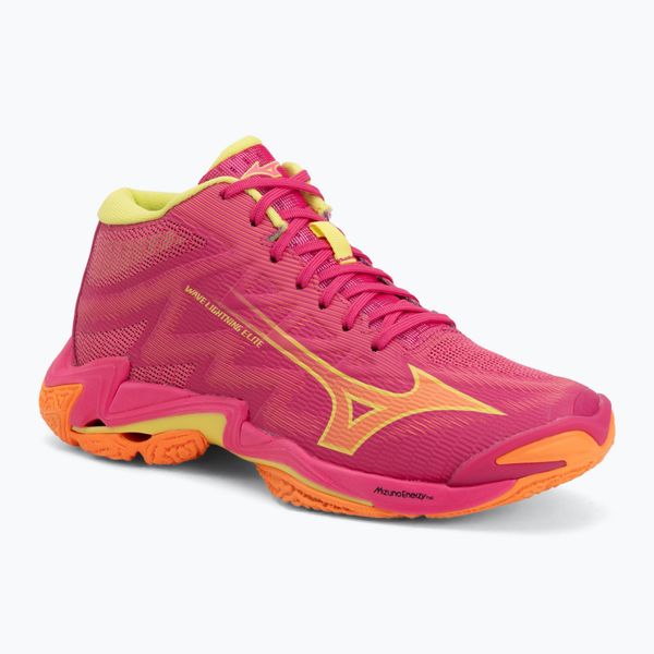 Buty do siatkówki Mizuno Wave Lightning Elite Mid. Czerwone buty treningowe Mizuno, bez wzorów, z materiału, przed kolano, bez zapięcia, do siatkówki, mizuno wave. Za 630.00 zł.