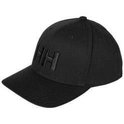 Czapka z daszkiem Helly Hansen Brand. Czarne czapki z daszkiem Helly Hansen, bez wzorów, z bawełny, klasyczne. Za 225.50 zł.