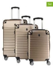 Canadian Peak 3-częściowy zestaw "Shockeak" w kolorze złotym rozmiar: onesize. Żółte walizki Canadian Peak. Za 404.99 zł.