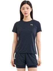 Under Armour Koszulka sportowa "Tech SSC" w kolorze czarnym rozmiar: XL. Czarne t-shirty sportowe Under Armour, xl, bez wzorów, z materiału, bez ramiączek, outdoorowe. Za 74.63 zł.
