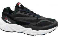 Buty sportowe Sneakersy damskie, Wmn Venom Low. Czarne buty treningowe Fila, bez wzorów, z materiału, przed kostkę, bez zapięcia, trekkingowe. Za 179.00 zł.