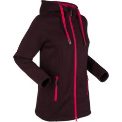 Bluza rozpinana z polaru bonprix czarno-czerwony. Bluzy bez kaptura bonprix. Za 149.99 zł.