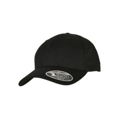 Zakrzywiona czapka snapback Flexfit 110. Czarne czapki z daszkiem FLEXFIT, bez wzorów, z bawełny. Za 124.00 zł.