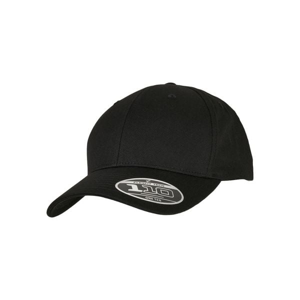 Zakrzywiona czapka snapback Flexfit 110. Czarne czapki z daszkiem FLEXFIT, bez wzorów, z bawełny. Za 124.00 zł.