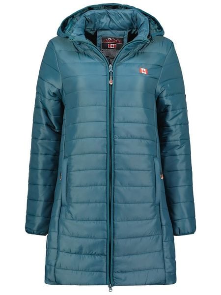 Geographical Norway Płaszcz pikowany "Atika" w kolorze morskim rozmiar: S. Niebieskie płaszcze Geographical Norway, s, bez wzorów, bez kaptura. Za 196.70 zł.