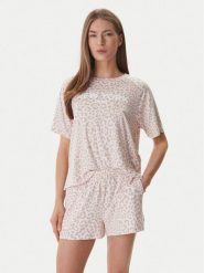 DKNY Piżama YI50093 Różowy Regular Fit. Czerwone piżamy DKNY, s, bez wzorów, z syntetyku, bez kołnierzyka, bez ramiączek. Za 359.99 zł.