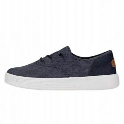HeyDude Damskie Trampki Conway Craft Linen. Niebieskie trampki Hey dude, bez wzorów, z materiału, bez zapięcia. Za 179.00 zł.