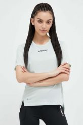 Adidas TERREX t-shirt sportowy Multi kolor zielony. Zielone t-shirty adidas TERREX, bez wzorów, z materiału, sportowe, bez kołnierzyka, bez ramiączek. Za 179.99 zł.