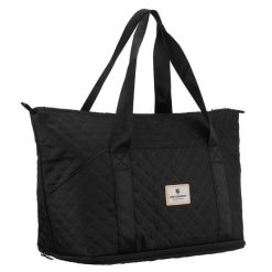 Czarna, treningowa torba wykonana z poliestru, jednokomorowa Peterson PTN PIK-02. Czarne torby sportowe Peterson, bez wzorów. Za 89.99 zł.