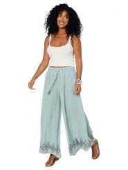 Aller Simplement Spodnie w kolorze błękitnym rozmiar: 34-40. Niebieskie spodnie materiałowe Aller Simplement, bez wzorów, z bawełny. Za 78.99 zł.