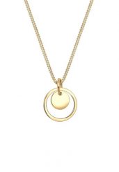 Elli Damska zawieszka w kształcie koła Geo Look ze srebra próby 925 Sterling Silver Naszyjniki 1 ct Damski. Szare naszyjniki Elli, z materiału, srebrne. Za 283.99 zł.