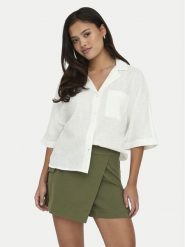 ONLY Koszula Tokyo 15314215 Biały Regular Fit. Białe koszule ONLY, m, bez wzorów, z wiskozy, bez kołnierzyka, bez ramiączek. Za 109.99 zł.