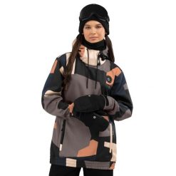 Kurtka snowboardowa damska W1-W Sandboard. Brązowe kurtki narciarskie SIROKO, xs, bez wzorów, z softshellu, bez kaptura, narciarskie. W wyprzedaży za 296.00 zł.