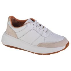 Buty FitFlop F-Mode FR1-194 białe. Białe buty treningowe bez wzorów, z gumy, bez zapięcia. Za 871.54 zł.