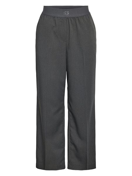 Noisy may Spodnie w kolorze szarym rozmiar: XS. Szare spodnie materiałowe Noisy May, bez wzorów, z materiału, z podwyższonym stanem. Za 74.63 zł.