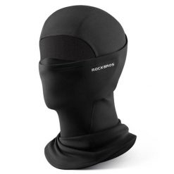 Kompletna Czapka Termiczna ROCKBROS. Czarne czapki zimowe ROCKBROS, bez wzorów, z materiału, eleganckie. Za 79.60 zł.