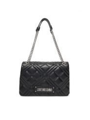 LOVE MOSCHINO Torebka JC4153PP0MLA000B Czarny. Czarne kopertówki Love Moschino, bez wzorów, ze skóry, wizytowe, bez dodatków. Za 559.99 zł.