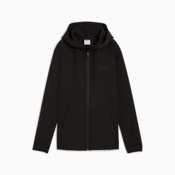 Bluza z kapturem damska Puma SPACER FZ 68857601. Czarne bluzy Puma, l, bez wzorów, z dzianiny, z kapturem, trekkingowe. Za 227.28 zł.