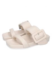 MELVIN & HAMILTON Skórzane klapki "Amara 7" w kolorze beżowym rozmiar: 37. Brązowe klapki Melvin & Hamilton, bez wzorów, klasyczne, bez obcasa, bez zapięcia. Za 347.99 zł.