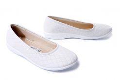 ADANEX 18820 SAP2Yd BI/BI.L. biały, baleriny damskie. Białe baleriny Adanex, bez wzorów, bez obcasa, bez zapięcia. Za 77.99 zł.