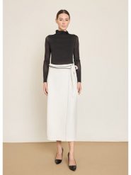 BGN Spódnica w kolorze kremowym rozmiar: 36. Brązowe spódnice BGN, na co dzień, bez wzorów, z tkaniny, maxi, asymetryczne. Za 121.99 zł.