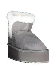 Geographical Norway Botki zimowe "Oslo" w kolorze szarym rozmiar: 41. Szare botki Geographical Norway, bez wzorów, z materiału, bez obcasa, na platformie, bez zapięcia. Za 86.99 zł.