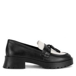 Mokasyny Lasocki. Czarne mokasyny Lasocki, bez wzorów. Za 139.99 zł.