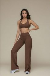 Legginsy Straight Softform™ - Brązowy. Brązowe legginsy JOY STUDIO, bez wzorów, z materiału, klasyczne, długie. Za 257.00 zł.