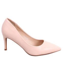 PA1 Szpilki klasyczne Shannon Beige beżowy różowe. Brązowe szpilki PA1, bez wzorów, z materiału, klasyczne, bez obcasa, na szpilce, bez zapięcia. Za 120.50 zł.