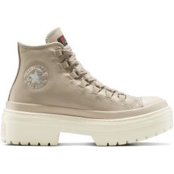 Adidasy Converse Chuck Taylor All Star Lugged Heel, Kobiety. Brązowe buty sportowe lifestyle Converse, bez wzorów, ze skóry ekologicznej, retro, bez zapięcia. Za 690.00 zł.
