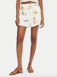 Seafolly Szorty materiałowe Isla Palm 55401-SH Écru Regular Fit. Szorty Seafolly, bez wzorów, ze lnu. Za 309.99 zł.