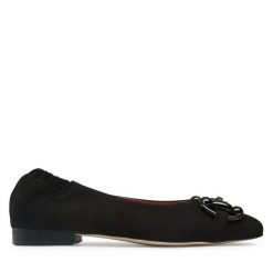 Baleriny R.Polański. Czarne baleriny R.Polański, bez wzorów, bez obcasa, bez zapięcia. Za 239.99 zł.