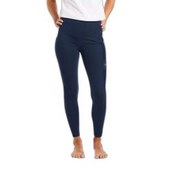 Damskie legginsy jeździeckie z pełną przyczepnością Ariat Eos Moto. Niebieskie legginsy Ariat, bez wzorów, z elastanu, eleganckie. Za 565.00 zł.