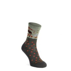 Skarpety merino damskie Darn Tough Wild Life Crew Lightweight with Cushion. Zielone skarpetki DARN TOUGH, bez wzorów. Za 135.99 zł.