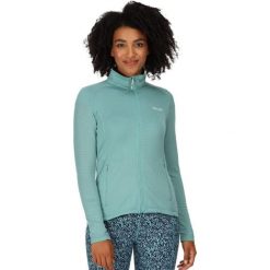 Bluza turystyczna polarowa damska Regatta Highton Lte II. Niebieskie bluzy bez kaptura Regatta, bez wzorów, z elastanu, bez kaptura. Za 84.70 zł.