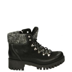 BOTKI 90910 NAB NER. Botki Venezia, bez wzorów, z nubiku, bez obcasa, bez zapięcia. Za 199.00 zł.