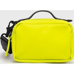 Rains saszetka 13820 Box Bag Micro kolor zielony. Zielone nerki i saszetki Rains, bez wzorów, bez dodatków. Za 279.99 zł.