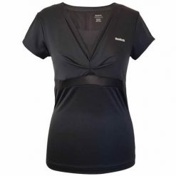 Koszulka treningowa damska Reebok K28901. Czarne t-shirty sportowe Reebok, m, bez wzorów, z poliesteru, bez ramiączek. Za 116.00 zł.