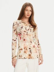 Guess Koszula W5YH0X WDW82 Beżowy Regular Fit. Brązowe koszule Guess, xl, z aplikacjami, z syntetyku, bez kołnierzyka, bez ramiączek. Za 349.99 zł.