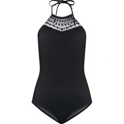 Kostium kąpielowy wyszczuplający bonprix czarny. Bielizna modelująca marki bonprix. Za 109.99 zł.