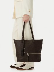 Lasocki Torebka CEO-LSK-L-033-10 Brązowy. Brązowe shopper bag Lasocki, bez wzorów, ze skóry, bez dodatków. Za 199.99 zł.