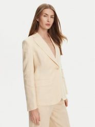 Weekend Max Mara Marynarka Nalut 2515041012 Écru Regular Fit. Marynarki i żakiety Weekend Max Mara, bez wzorów, ze lnu, bez ramiączek. Za 1,799.00 zł.