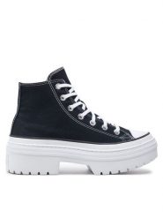 Converse Trampki Chuck Taylor All Star Lugged Heel Platform A08258C Czarny. Czarne trampki Converse, bez wzorów, z materiału, retro, bez zapięcia. Za 259.99 zł.