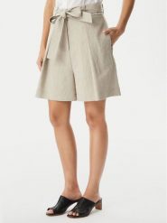 BOSS Szorty materiałowe Tojuna 50558545 Beżowy Relaxed Fit. Brązowe szorty Boss, bez wzorów, ze lnu. Za 1,149.00 zł.