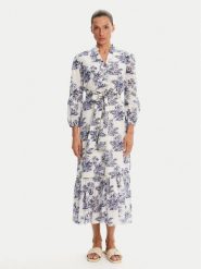 Iconique Sukienka letnia IC25-078 Biały Relaxed Fit. Białe sukienki Iconique, m, bez wzorów, z bawełny, bez kołnierzyka, bez ramiączek. Za 439.99 zł.