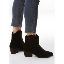 Czarne Zamszowe Kowbojki The Frontier. Botki marki Born2be. Za 149.99 zł.