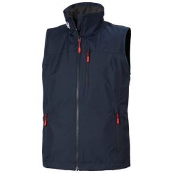 Damska kurtka bez rękawów Helly Hansen Crew 2.0. Niebieskie kurtki Helly Hansen, bez wzorów, sportowe, bez kaptura. Za 593.00 zł.